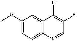 3,4-Dibromo-6-methoxyquinoline Struktur