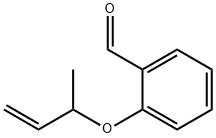 2-[(1-Methyl-2-propen-1-yl)oxy]benzaldehyde Struktur
