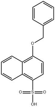 4-(benzyloxy)naphthalene-1-sulfonic acid 化学構造式