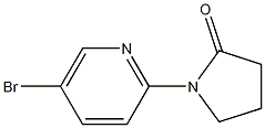 1-(5-Bromopyridin-2-yl)pyrrolidin-2-one Structure