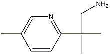 2-メチル-2-(5-メチルピリジン-2-イル)プロパン-1-アミン 化学構造式