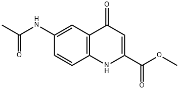 METHYL 6-ACETAMIDO-4-HYDROXYQUINOLINE-2-CARBOXYLATE,929028-74-0,结构式