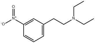 N,N-Diethyl-3-nitro-benzeneethanamine 化学構造式