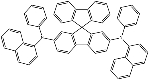 N2,N7-Di-1-naphthalenyl-N2,N7-diphenyl-9,9'-spirobi[9H-fluorene]-2,7-diamine Structure