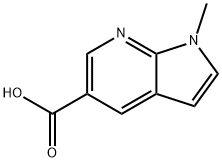 1-甲基-7-氮杂吲哚-5-甲酸,934568-20-4,结构式