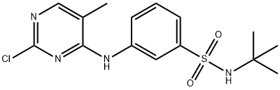 936092-53-4 3-[(2-氯-5-甲基-4-嘧啶基)氨基]-N-(叔丁基)苯磺酰胺