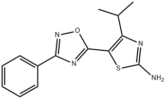 4-isopropyl-5-(3-phenyl-1,2,4-oxadiazol-5-yl)-1,3-thiazol-2-amine|MFCD09037155