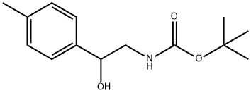 N-BOC-2-(4-甲基苯基)-2-羟基乙胺, 939757-27-4, 结构式
