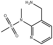 N-(3-(氨基甲基)吡啶-2-基)-N-甲基甲烷磺酰胺 结构式