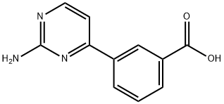 3 - (2 - 氨基 - 嘧啶-4 - 基) - 苯甲酸, 942035-84-9, 结构式