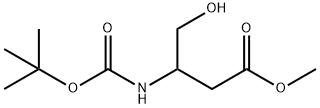 3-((叔丁氧基羰基)氨基)-4-羟基丁酸甲酯,942297-60-1,结构式