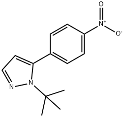 1-(1,1-Dimethylethyl)-5-(4-nitrophenyl)-1H-pyrazole Structure
