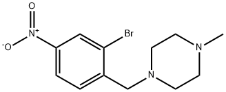 1-[(2-Bromo-4-nitrophenyl)methyl]-4-methylpiperazine Structure