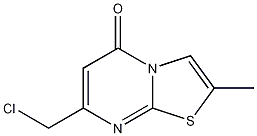 7-(クロロメチル)-2-メチル-5H-[1,3]チアゾロ[3,2-A]ピリミジン-5-オン 化学構造式