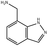 1H-吲唑-7-甲胺, 944904-20-5, 结构式