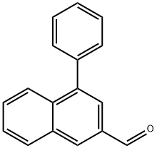 4-Phenylnaphthalene-2-carboxaldehyde 化学構造式
