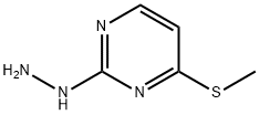 1-(4-(methylthio)pyrimidin-2-yl)hydrazine Struktur