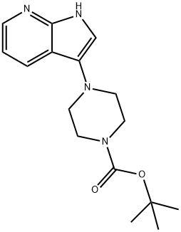 4-(1H-吡咯并[2,3-B]吡啶-3-基)哌啶-1-羧酸叔丁酯,947498-92-2,结构式