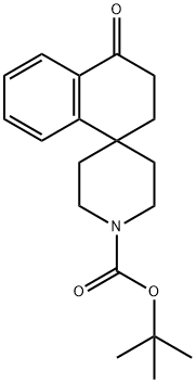 TERT-BUTYL 4-OXO-3,4-DIHYDRO-2H-SPIRO[NAPHTHALENE-1,4'-PIPERIDINE]-1'-CARBOXYLATE|叔丁基 4-氧代-3,4-二氢-2H-螺[萘-1,4'-哌啶]-1'-甲酸酯