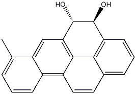 Benzo(A)pyrene-4,5-diol, 7-methyl-4,5-dihydro-, (4S,5S)- Structure