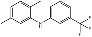 2,5-dimethyl-N-(3-(trifluoromethyl)phenyl)aniline 化学構造式