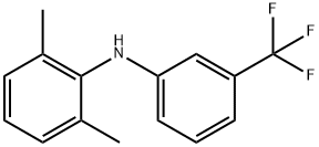 2,6-dimethyl-N-(3-(trifluoromethyl)phenyl)aniline 化学構造式