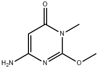 6-氨基-2-甲氧基-3-甲基-4(3H)-嘧啶酮 结构式