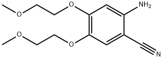 2-Amino-4,5-bis(2-methoxyethoxy)benzonitrile 化学構造式