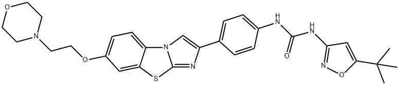 奎扎替尼 结构式