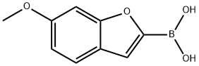 6-甲氧基苯并呋喃-2-硼酸, 952737-54-1, 结构式