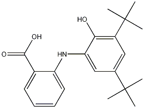 2-(3,5二叔丁基-2-羟基苯基)邻苯甲酸 结构式