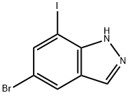 1H-Indazole, 5-bromo-7-iodo- Struktur