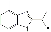 1-(4-methyl-1H-benzimidazol-2-yl)ethanol Structure