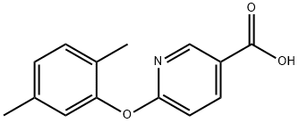 6-(2,5-dimethylphenoxy)nicotinic acid 结构式