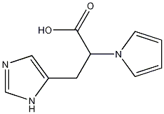 3-(3H-咪唑基-4-基)-2-吡咯-1-基-丙酸, 954584-13-5, 结构式