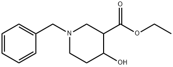 Methyl 1-benzyl-4-hydroxypiperidine-3-carboxylate Struktur
