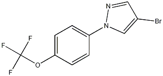 4-溴-1-(4-三氟甲氧基苯基)吡唑,956690-99-6,结构式