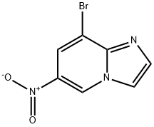 8-ブロモ-6-ニトロイミダゾ[1,2-A]ピリジン 化学構造式