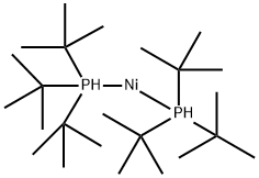 Bis(tri-tert-butylphosphine)Nickel(0) Struktur