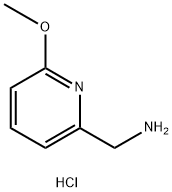 (6-甲氧基吡啶-2-基)甲胺盐酸盐, 95851-89-1, 结构式