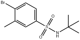 4-ブロモ-N-(TERT-ブチル)-3-メチルベンゼンスルホンアミド 化学構造式