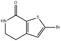 2-溴-5,6-二氢噻吩并[2,3-C]吡啶-7(4H)-酮,960289-03-6,结构式