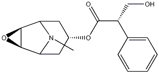 6beta,7beta-Epoxy-3alpha-tropanyl S-(-)-tropate Struktur