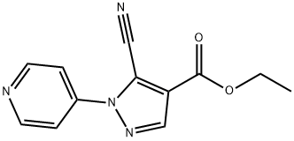 ethyl 5-cyano-1-(pyridin-4-yl)-1H-pyrazole-4-carboxylate Structure