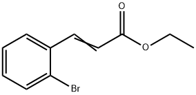 (E)-ethyl 3-(2-bromophenyl)acrylate 化学構造式