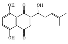 紫草素结构式