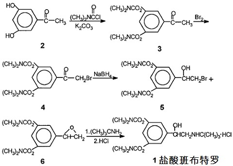 盐酸班布特罗的合成路线