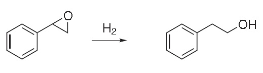 Hydrogenation of styrene oxide