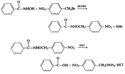 Preparation of o-(p-Nitrobenzyl)hydroxylamine  Hydrochloride-1