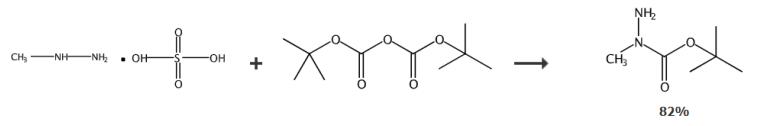 1-叔丁氧羰基-1-甲基肼-制备